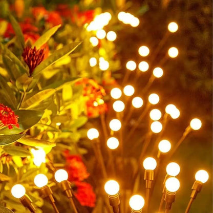 Cross-border solar lights, LED firefly string lights, lawn lights, courtyard lights, ground-mounted lights, garden decorative holiday lights